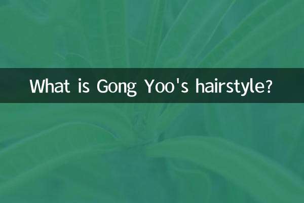 孔刘的发型叫什么名字