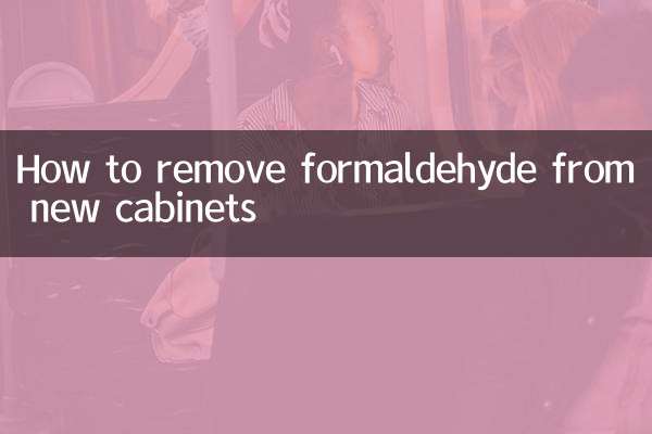 Cómo eliminar el formaldehído de los nuevos gabinetes