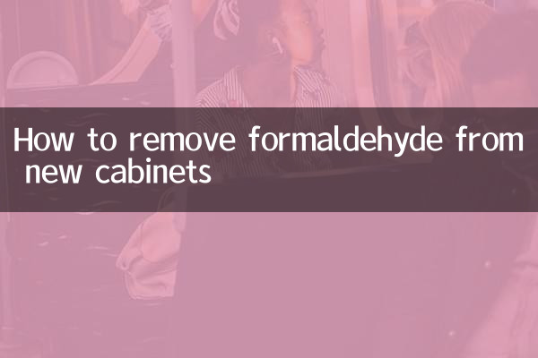 Cómo eliminar el formaldehído de los nuevos gabinetes