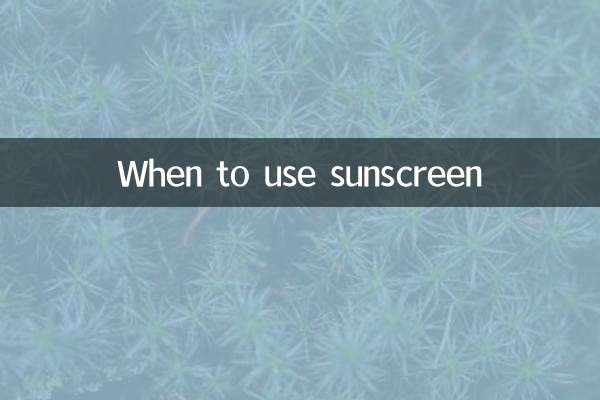 Wann kann Sonnenschutzmittel verwendet werden