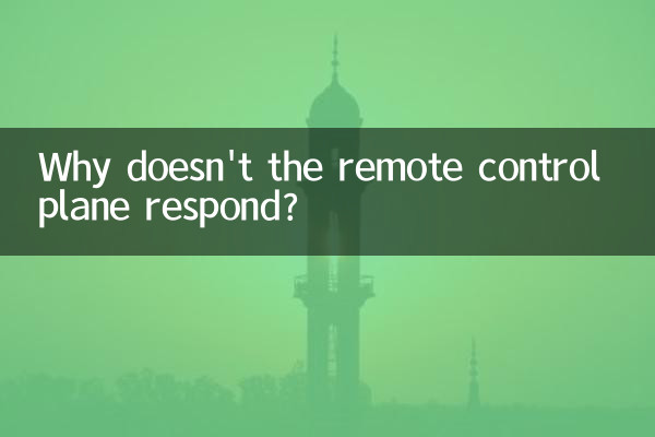 ¿Por qué no respondió el avión de control remoto?