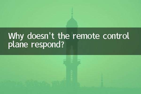 ¿Por qué no respondió el avión de control remoto?