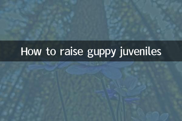 Cómo criar juveniles de guppys