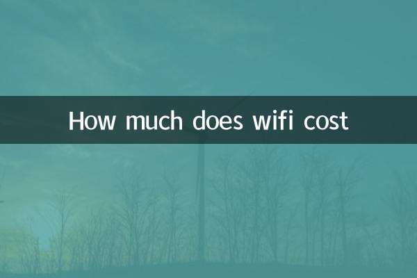 Combien coûte le Wi-Fi