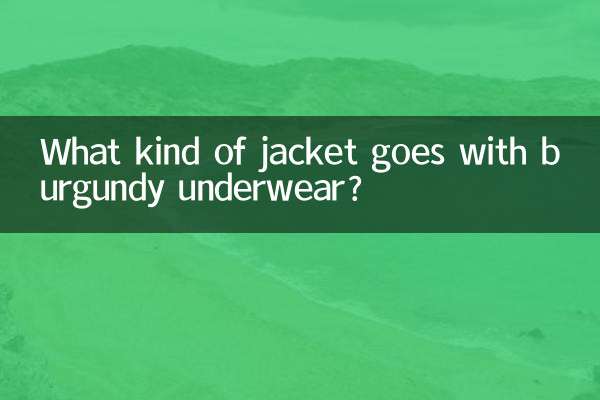 Welche Jacke passt zu burgunderfarbener Unterwäsche?