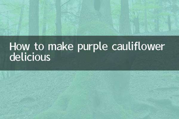 Come rendere delizioso il cavolfiore viola