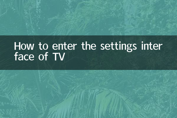 Como entrar na interface de configurações da TV