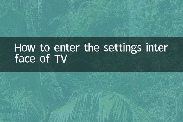 Como entrar na interface de configurações da TV
