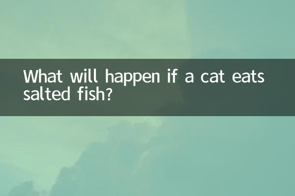 O que acontecerá se um gato comer peixe salgado?