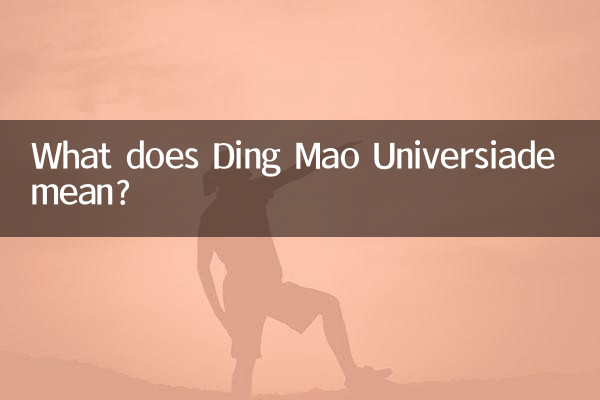 What does Ding Mao Universiade mean?