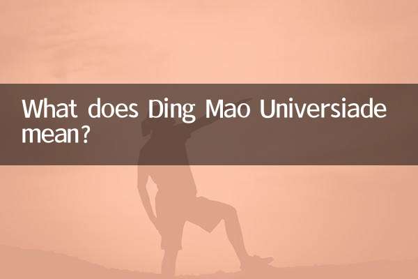 What does Ding Mao Universiade mean?