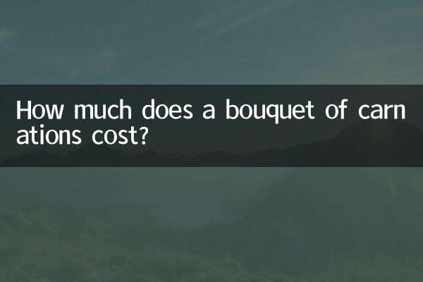 Wie viel kostet ein Nelkenstrauß?