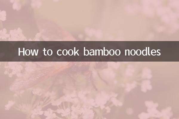 Como cozinhar macarrão de bambu