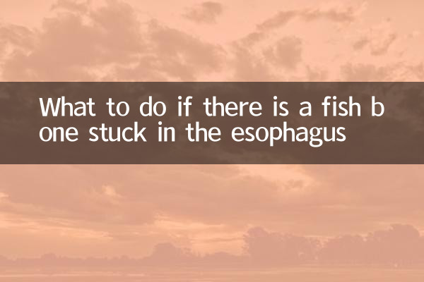 O que fazer se houver uma espinha de peixe presa no esôfago