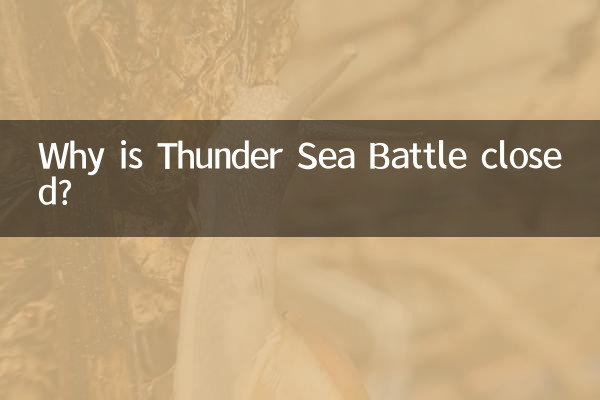 Why is Thunder Sea Battle closed?
