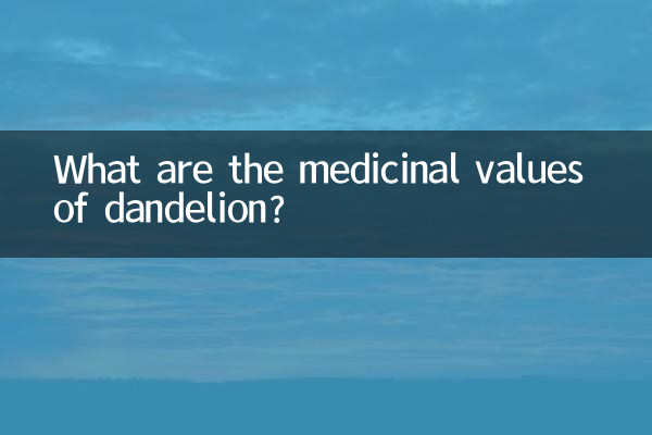 민들레의 약효는 무엇입니까?
