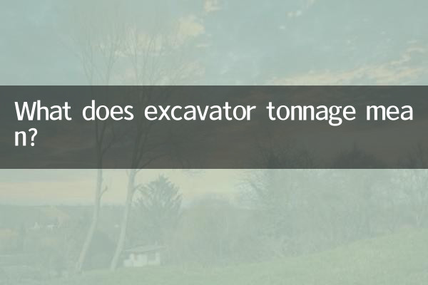 Что означает тоннаж экскаватора?