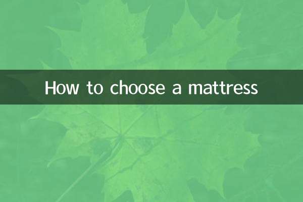 Come scegliere un materasso