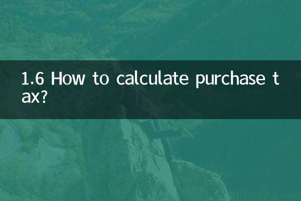 1.6 Comment calculer la taxe d'achat ?