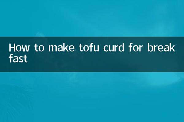 Wie man Tofuquark zum Frühstück macht