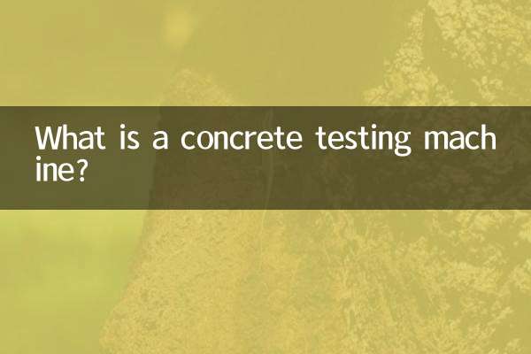 O que é uma máquina de teste de concreto?