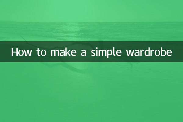 Come realizzare un guardaroba semplice