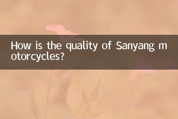 Com'è la qualità delle motociclette Sanyang?