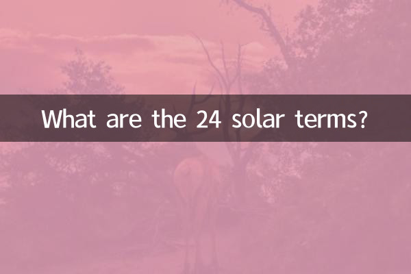 二十四節気とは何ですか?