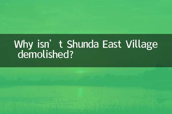 Why isn’t Shunda East Village demolished?
