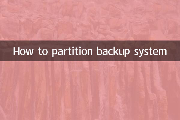 How to partition backup system