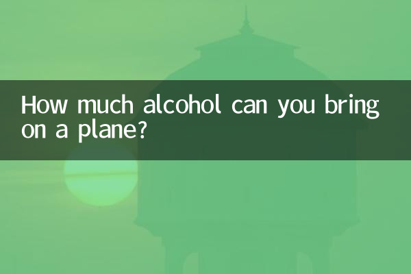 How much alcohol can you bring on a plane?