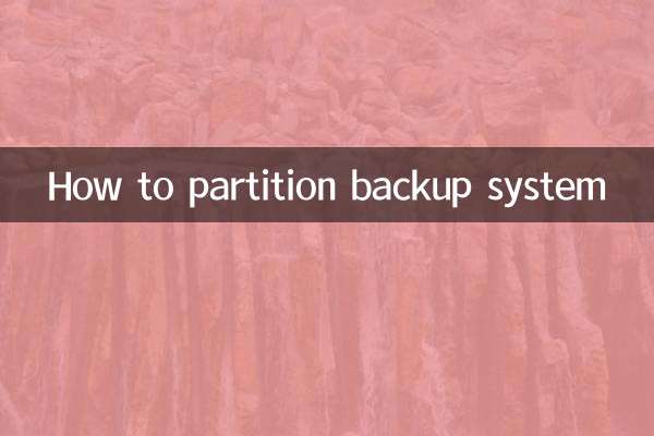 How to partition backup system
