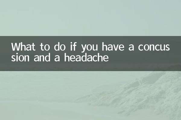 What to do if you have a concussion and a headache