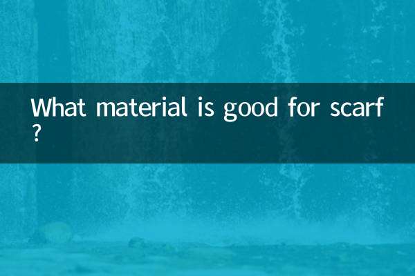 Quel matériau est bon pour une écharpe ?