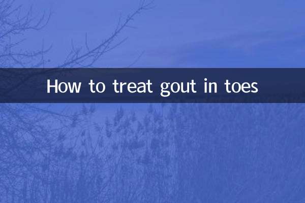Comment traiter la goutte des orteils