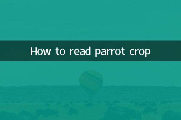 How to read parrot crop