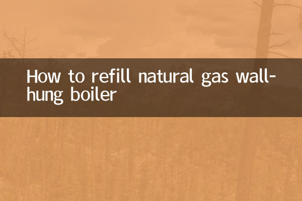 كيفية إعادة تعبئة الغلايات المعلقة على الحائط بالغاز الطبيعي