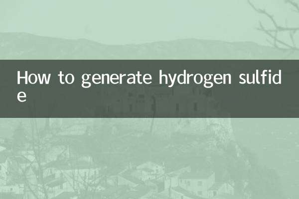 Come generare idrogeno solforato