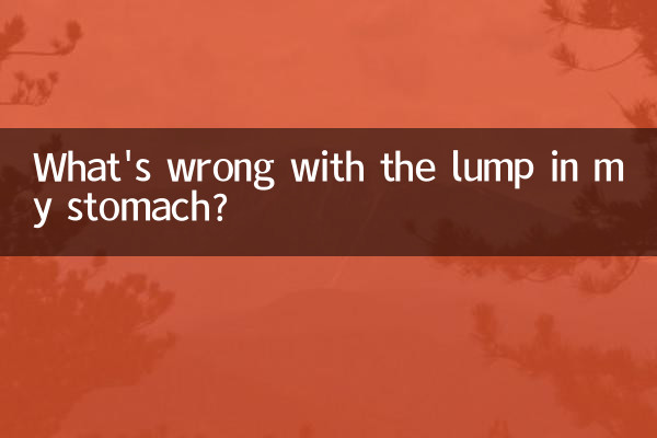 ¿Qué le pasa al bulto en mi estómago?