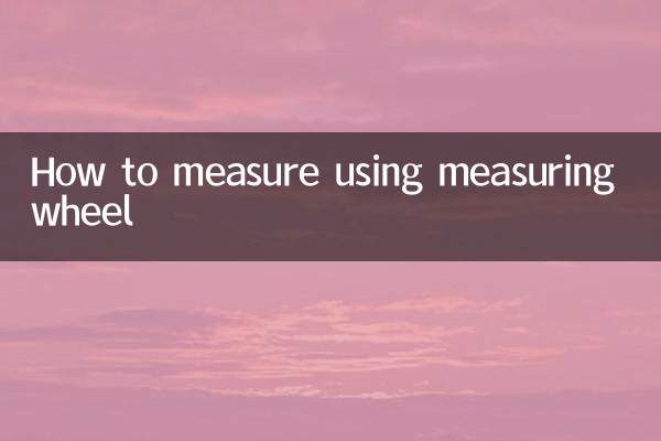 Cómo medir usando la rueda de medición