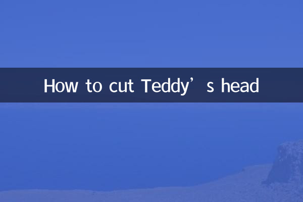 Wie man Teddys Kopf schneidet