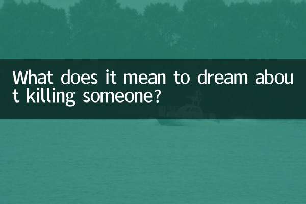 O que significa sonhar em matar alguém?