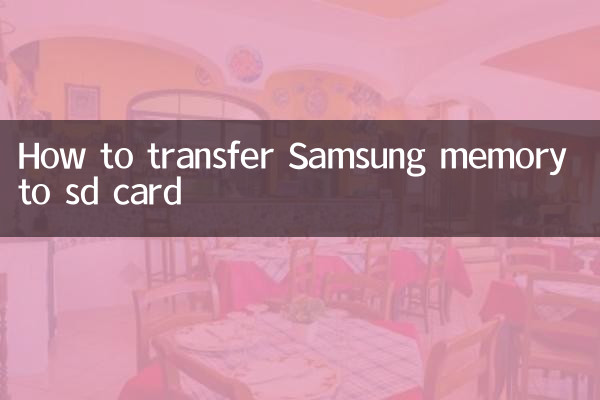 Comment transférer la mémoire Samsung sur la carte SD