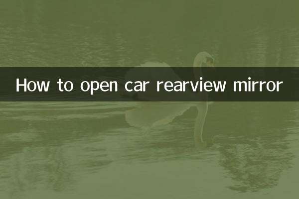 Come aprire lo specchietto retrovisore dell'auto