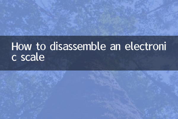 Cómo desmontar una balanza electrónica