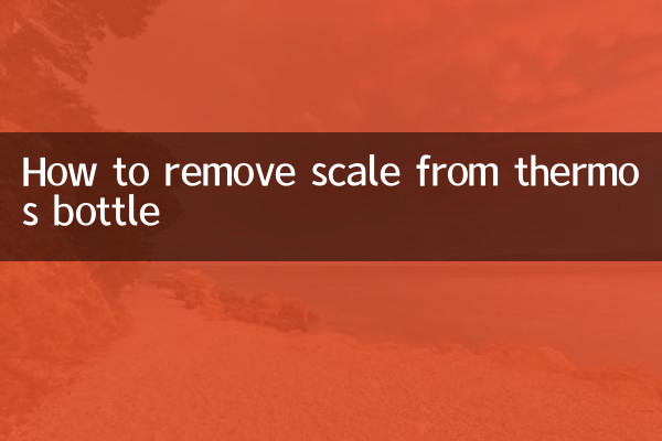 Come rimuovere il calcare dal thermos