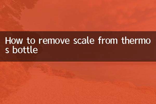 So entfernen Sie Kalk aus der Thermosflasche