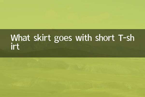 短いTシャツに合うスカートは何ですか