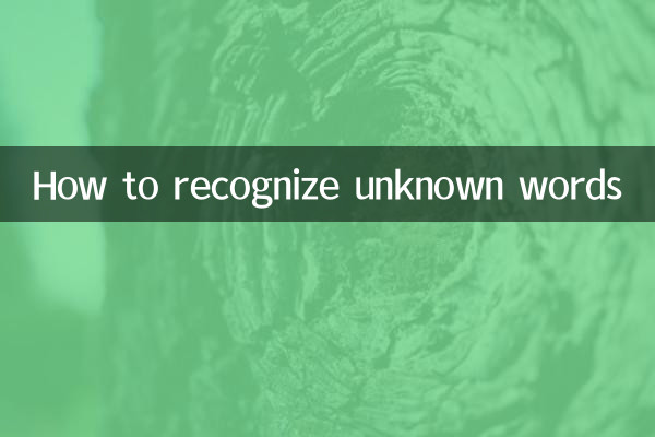 अनजान शब्दों को कैसे पहचानें?