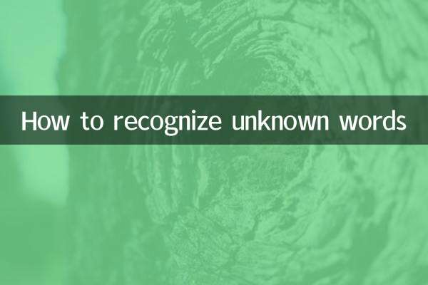 Как распознать незнакомые слова